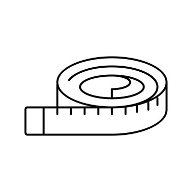 bel bant çizgisi ikon vektör çizimi