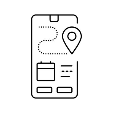 iletim hattı ikon vektör çiziminin izini sür