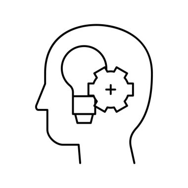 pratik felsefe çizgisi vektör çizimi