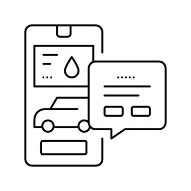 benzinlik hattı ikon vektör illüstrasyonunu kaydet