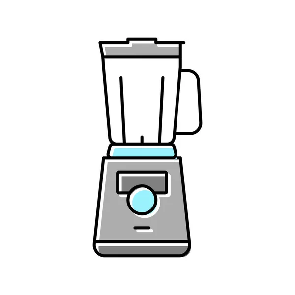 Mixer-Gadget für die Zubereitung köstlichen Kaffee Farbe Symbol Vektor Illustration — Stockvektor