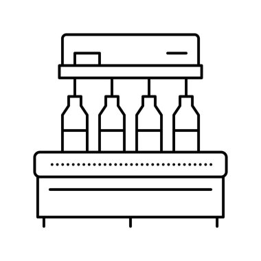 Zeytin yağı çizgisi ikon vektör çizimi