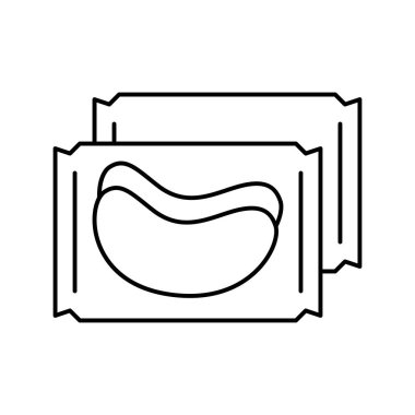 yamalar paket satırı vektör illüstrasyonu