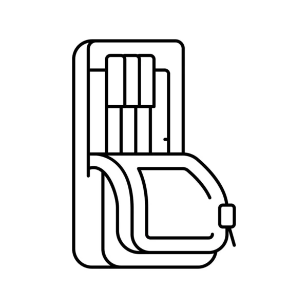 Pencil pouch line icon vector illustration — Stock Vector