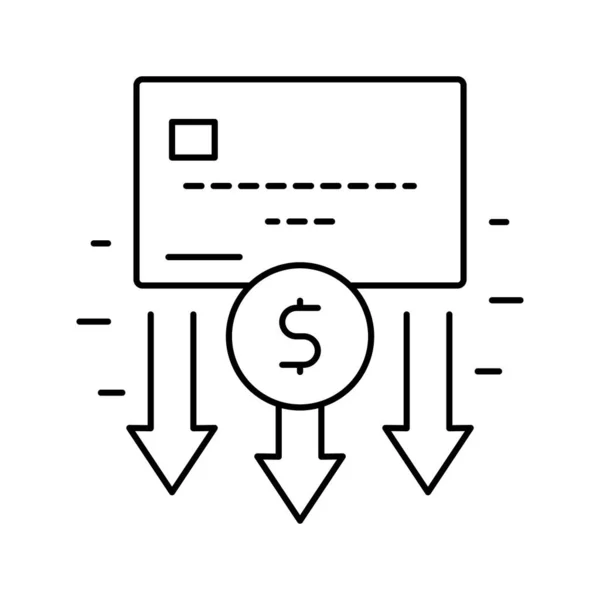 提取资金卡行图标矢量说明 — 图库矢量图片