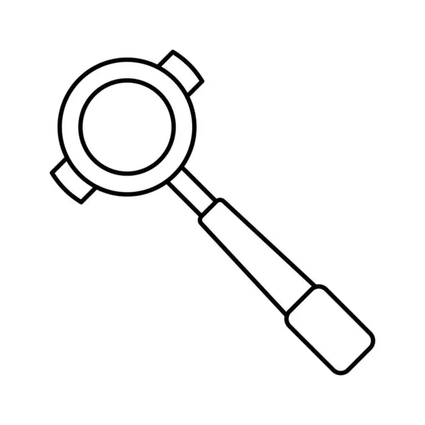 Иллюстрация вектора значка инструмента кофе portafilter — стоковый вектор