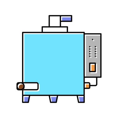 Kaynayan çikolata aracı renk vektör illüstrasyonu
