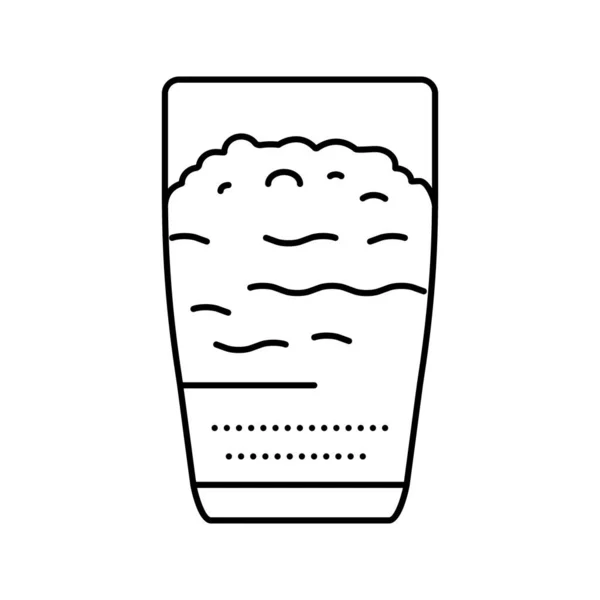 Latte coffee line icon vector illustration — Stockvektor