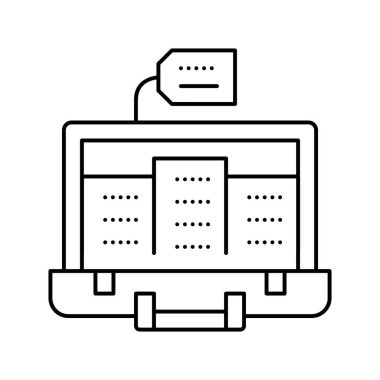 işletme işgal hattı ikon vektör illüstrasyonuName