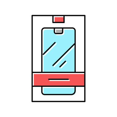 cep telefonu kutusu renk vektör illüstrasyonu