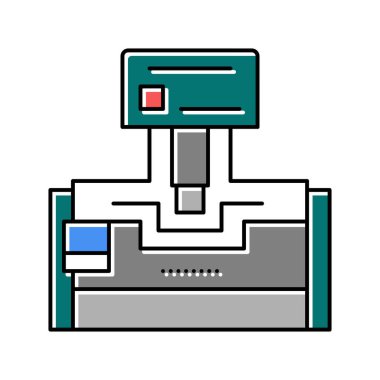 kalıp aygıtı renk ikonu vektör illüstrasyonu