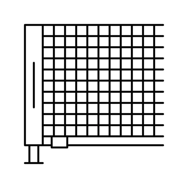 Netto tennis accessoire lijn pictogram vector illustratie — Stockvector