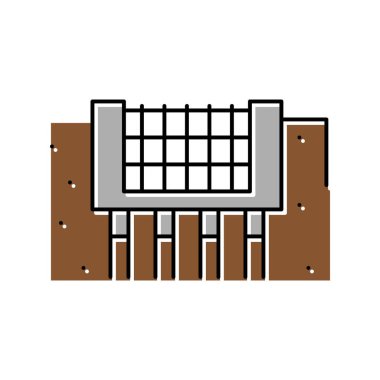 temel takviye renk ikonu vektör illüstrasyonu