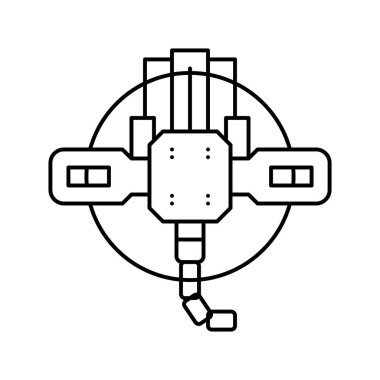 avlanma tuzağı çizgisi vektör çizimi