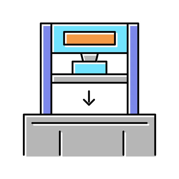 Druck Maschine Farbe Symbol Vektor Illustration — Stockvektor