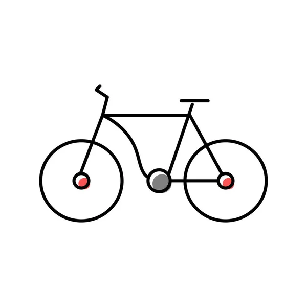 Bisiklet taşımacılığı renk vektör illüstrasyonu — Stok Vektör