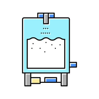 teknoloji peynir üretimi renk vektör illüstrasyonu