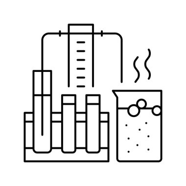 Bilim oyuncakları çizgi ikon vektör çizimi