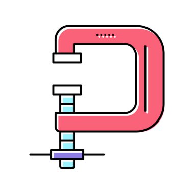 Mücevher rengi ikon vektör illüstrasyonu