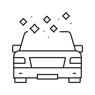 mühürlü kabin çizgisi vektör illüstrasyonu