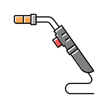 ekipman kaynak renk ikonu vektör illüstrasyonu