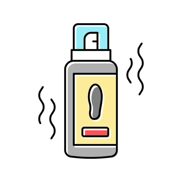 Dezodorant pielęgnacji butów kolor ikona wektor ilustracja — Wektor stockowy