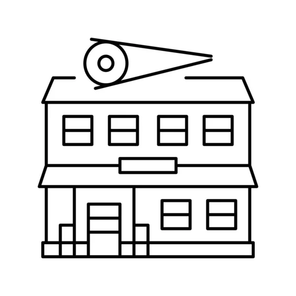 Sushi restaurant lijn pictogram vector illustratie — Stockvector