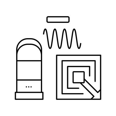 rfid çizgi simgesi çizimi teknolojisi