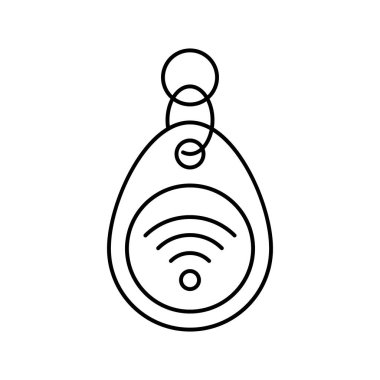 incik boncuk rfid çizgisi vektör çizimi