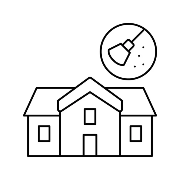 Home Organisation Linie Icon Vektor Illustration — Stockvektor