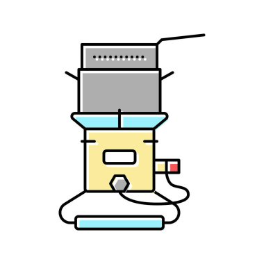 Renk ikonu çizimi için fritöz aracı