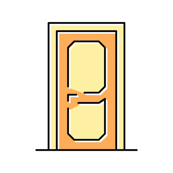 Векторная иллюстрация иконки внутренней двери — стоковый вектор