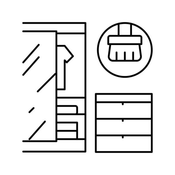Appliance cleaning line icon vector illustration — Vetor de Stock