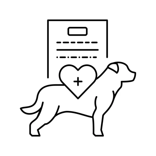 Examen physique complet ligne icône vectoriel illustration — Image vectorielle