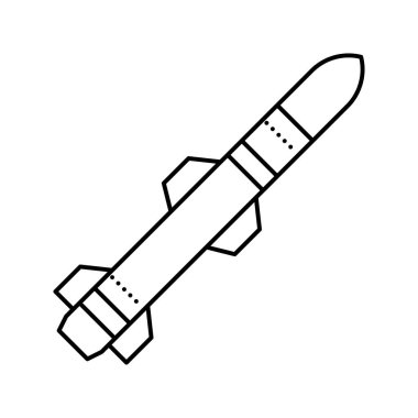 tüfek hattı ikon vektör illüstrasyonu