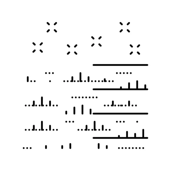 Illustration vectorielle d'icône de ligne d'entretien de pelouse — Image vectorielle