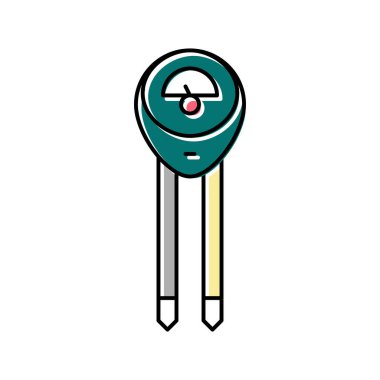 asidite metre aygıtı renk vektör illüstrasyonu