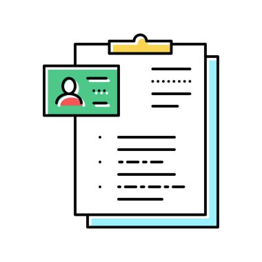 Motel ziyaretçi renk vektör illüstrasyonunun biçimi