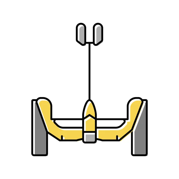 Segway vehículo icono de color vector ilustración — Vector de stock