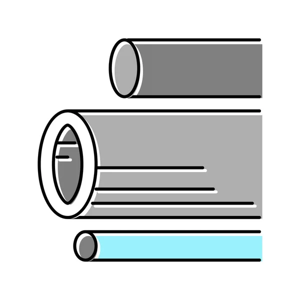 Waterleidingen beton kleur pictogram vector illustratie — Stockvector