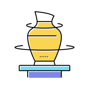 Boş zaman renk ikonu vektörü izole edilmişName