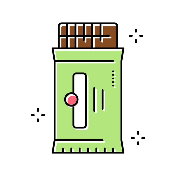Cookie pachet culoare pictogramă vector ilustrare — Vector de stoc