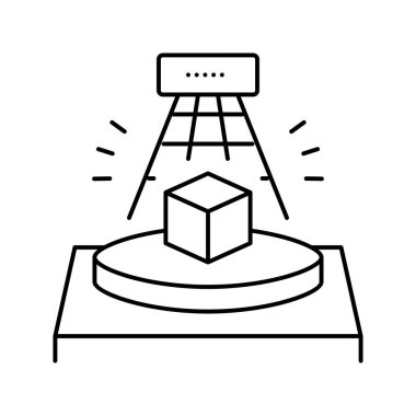 3d tarama çizgisi vektör illüstrasyonuName