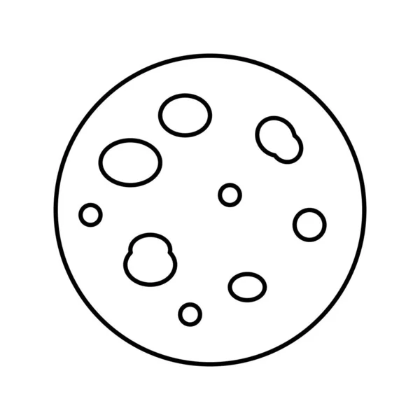Pityriasis rosea skin disease line icon vecteur illustration — Image vectorielle