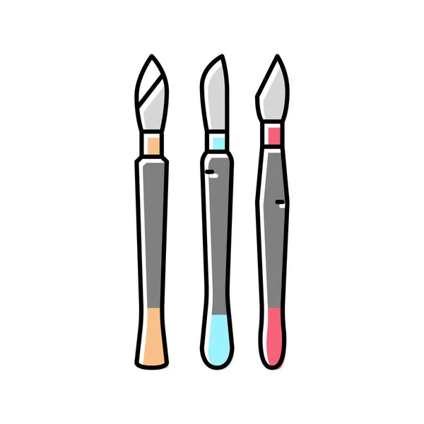 Knife medical color icon vector illustration — Stockvektor