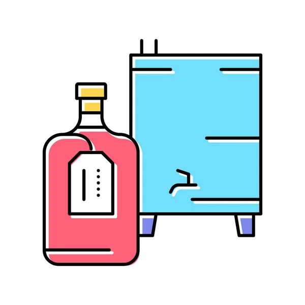 Ilustração isolada vetor caseiro do ícone da cor do álcool —  Vetores de Stock