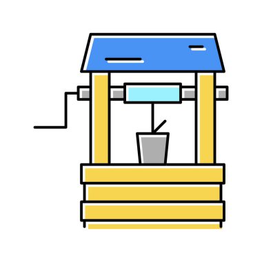 iyi su rengi ikon vektör illüstrasyonu