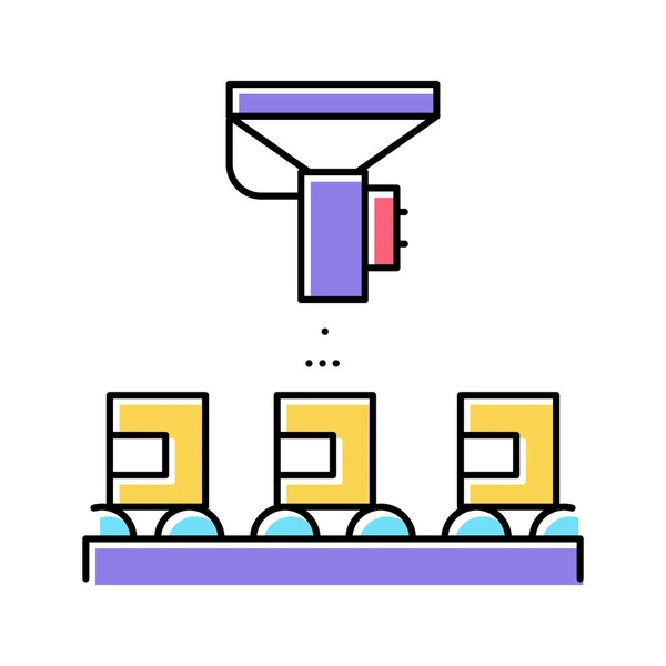 Clasificación de píldoras equipo icono de color vector ilustración — Archivo Imágenes Vectoriales