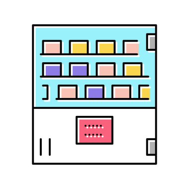 Soğutma farmasötik üretim renk vektör illüstrasyonu