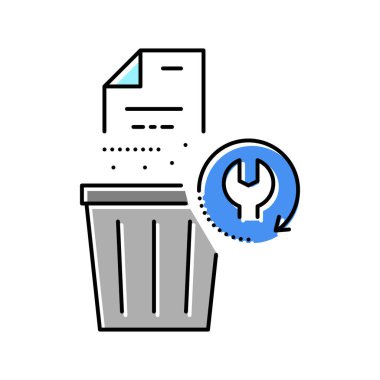 Uzak kurtarma renk ikonu vektör çizimi